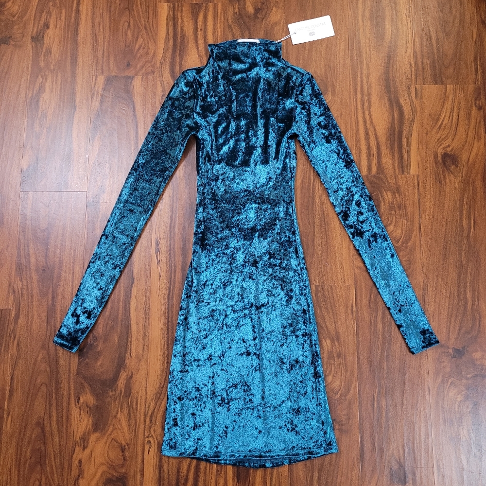 Caroline Constas New York Crushed Velvet Victorie Dress - Picture 2 of 10